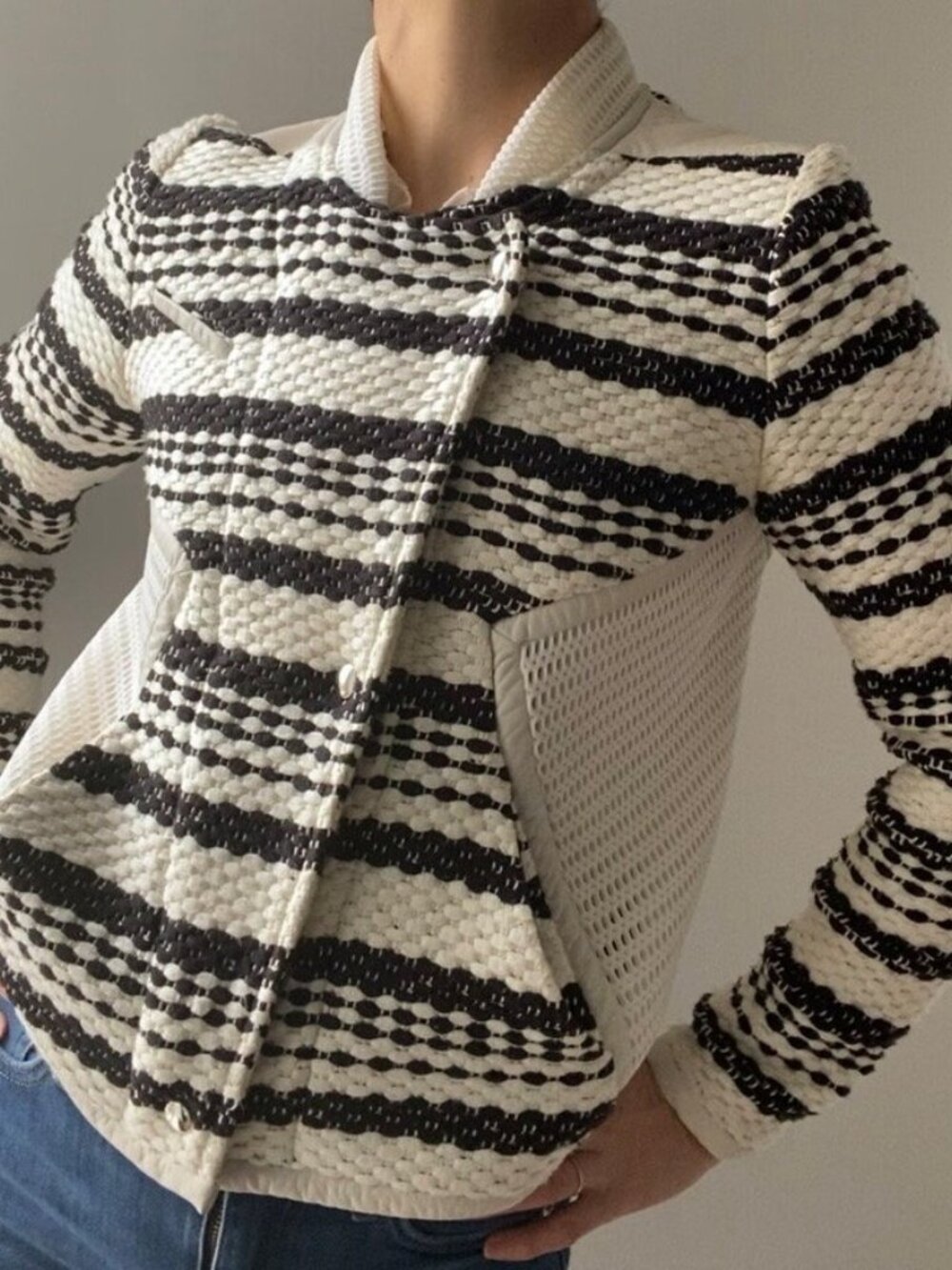 IRO Black and White Blazer- Size 36